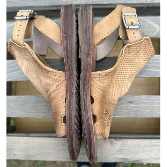 Miz Mooz Women's Fifi Brown Leather Sandals Boho Western Neutral Size 38 US 7.5 - Picture 5 of 14